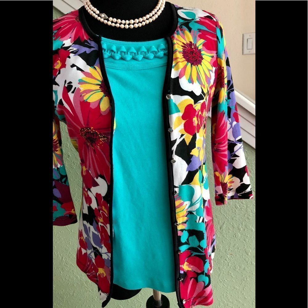 Cute colorful cardigan by RQT in PS